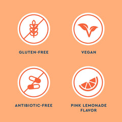 Uqora Flush vegan gluten-free label indicating dietary compatibility