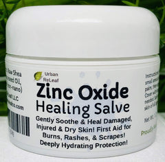 Urban ReLeaf Zinc Oxide Salve jar for soothing dry skin
