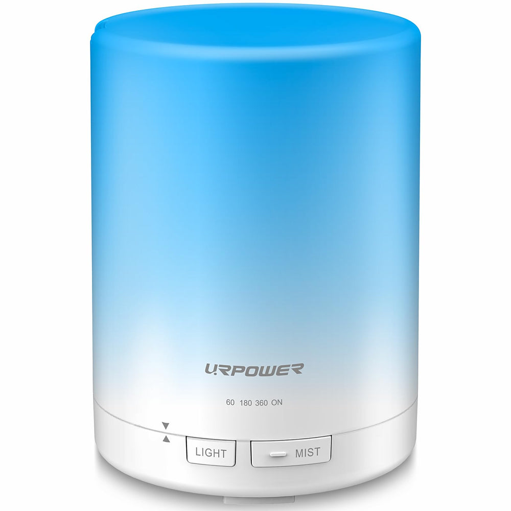 URPOWER 300ml aromatherapy diffuser with soft mist for peaceful rooms.