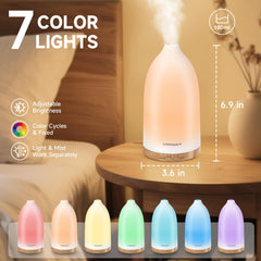 URPOWER diffuser auto-off feature with 100ml tank improves peace of mind.