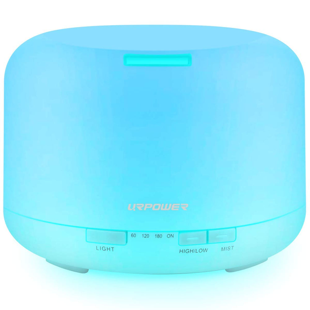 URPOWER upgraded 500ml diffuser tank in action delivering steady mist for the whole room.