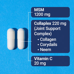 U.S. Doctors’ Clinical Mega MSM bottle front label emphasizes USA-made quality and clean ingredients.