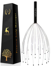 USAGA 28 Dedos masajea el cuero cabelludo para relajación suave.