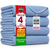 Utopia Bedding washable underpads front view with four-pack offering waterproof bed protection.