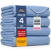 Utopia Bedding underpads 34x36 four-pack protecting bed surfaces from leaks
