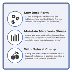 Utzy Naturals Micro Melatonin cherry powder for natural flavoring.