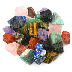 UU UNIHOM rough Madagascar stones, 1–2 inches, ideal for tumbling and decoration.