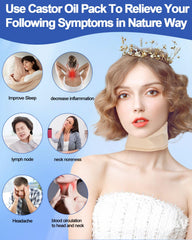 Uwbettry castor oil pack maximizes skin contact for absorption