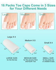 Uwbettry medium toe protector sleeve supports the middle toe during daily wear