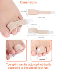 Uwbettry toe splint with adjustable fit shown for secure toe support