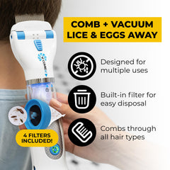 V-COMB A1 ergonomic side view showing comfortable grip.