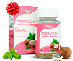 Vagy Rejuvenation OregaCoco bottle closeup highlighting oregano and coconut blend for daily wellness.