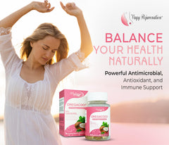 Vagy Rejuvenation OregaCoco capsules ready for vegan, allergen-free daily intake.