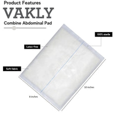 Vakly ABD Combine pads in sterile wrap for clean, on-the-go care.