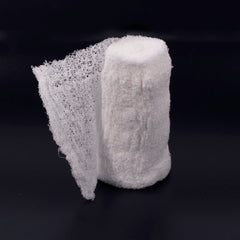 Vakly Krinkle roll used as wound dressing for reliable coverage and cushioning.