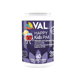 VAL Happy Kids PM star-shaped chewable tablet in fruit punch flavor for bedtime