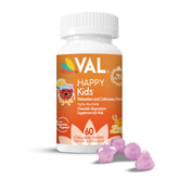 VAL Magnesium for Kids bottle and chewables support daily calm and focused daytime activities
