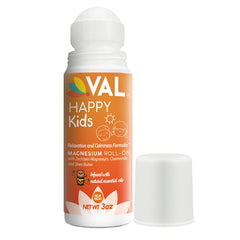 VAL Magnesium Roll-On for Kids applied to soles for calming support.