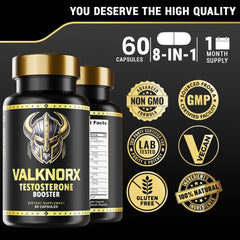 VALKNORX capsules close-up ready for daily supplementation.