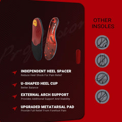 VALSOLE midfoot stability orthotic insole improves alignment and reduces overpronation.