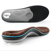 VALSOLE winter wool insole top view provides warmth and arch support