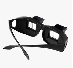 Valuu reading-in-bed prism glasses provide clear, relaxed reading from a flat position