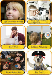 Vandorla pirate eye patch 3d-groove comfort keeps eyelid irritation away.