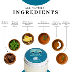VanMan Menthol Vapor Rub for muscles and joints provides cooling comfort.