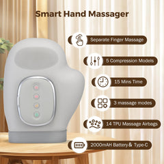 VARIPOWDER hand massager control panel with simple settings for personalized relief.