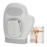 VARIPOWDER hand massager with heat and compression, ergonomic outer view for soothing hand fatigue.