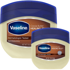 Vaseline Cocoa Butter Healing Jelly full-size jar for daily dry-skin care