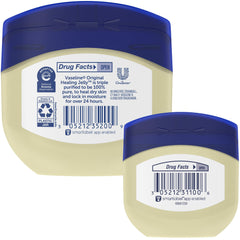 Compact Vaseline Original Petroleum Jelly travel jar for on-the-go skincare.