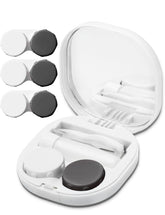 Vastsoon estuche lentes contacto blanco, higiene segura para uso diario.