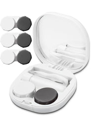 Vastsoon estuche lentes contacto blanco, higiene segura para uso diario.