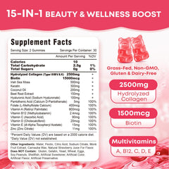 Vazatisi collagen gummies soft chews ready to support hair and nails.