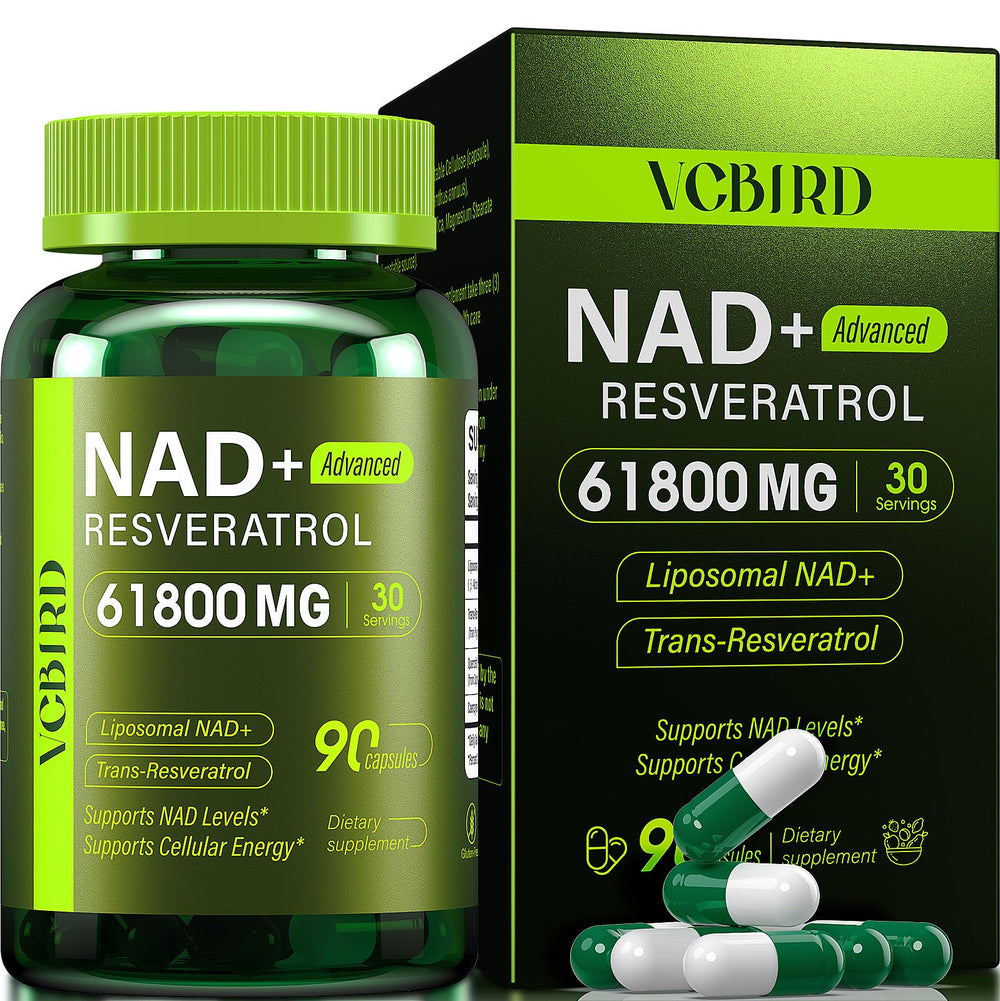 VCBIRD Nad+ liposomal bottle elevates energy support for daily use