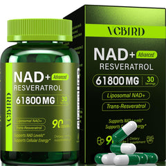 VCBIRD Nad+ liposomal bottle elevates energy support for daily use