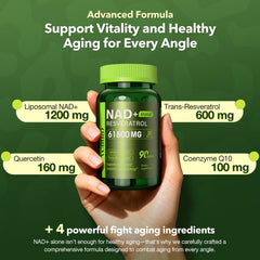 VCBIRD Nad+ liposomal label close-up highlights quality and purity