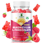 VCCHUYH Magnesium Threonate Gummies Raspberry bottle for convenient daily magnesium support for kids and adults.