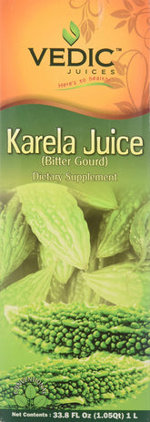 Vedic Juices Bitter Gourd juice bottle supports daily wellness.