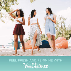 VeeFresh applicator used for comfortable vaginal insertion.