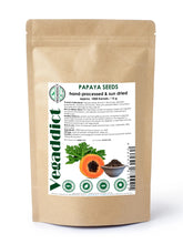Vegaddict sun-dried papaya seeds show natural drying for purity and flavor