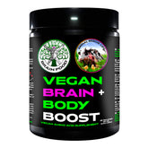 Vegan Brain Food bottle pour shows easy daily use for brain and body support.