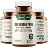 Vegan Labs Berberine Cinnamon bottle ready for daily wellness routine