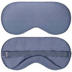 Vegan Silk sleep mask navy gray with adjustable strap for a secure fit.