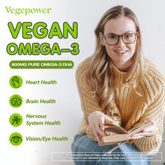 Carrageenan-free Vegepower softgels designed for vegan routines