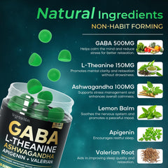 Close-up of VEGETUSMAX gummies in blueberry flavor for relaxed mood.