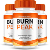 VegHerbs BurnPeak Advanced Pill bottle front view for daily wellness support.