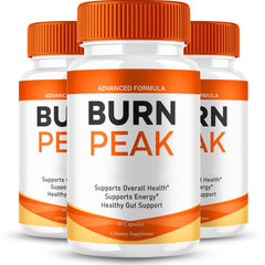 VegHerbs BurnPeak Advanced Pill bottle front view for daily wellness support.