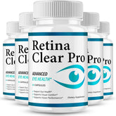 VegHerbs Retina Clear Pro bottle front highlighting natural eye support formula.
